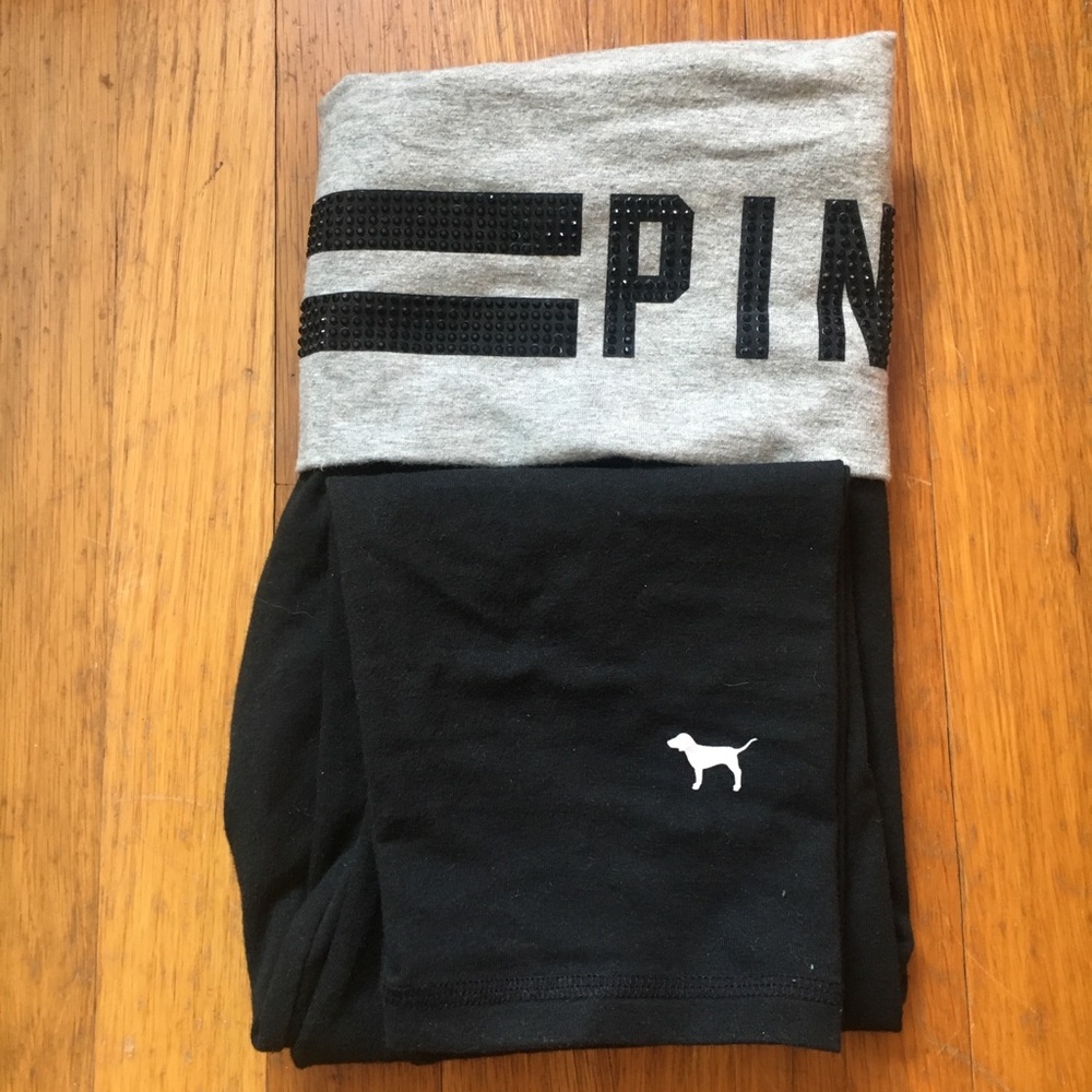 PINK CROPPED LEGGINGS